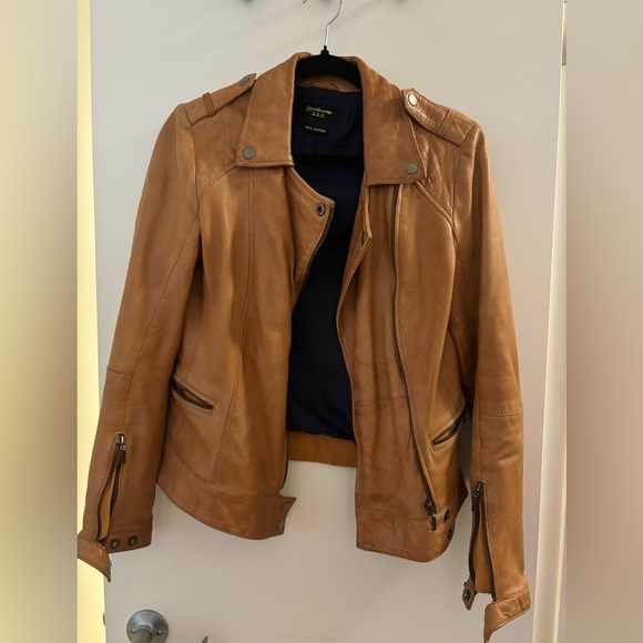 Stradivarious Real Leather Jacket - Picture 1 of 13